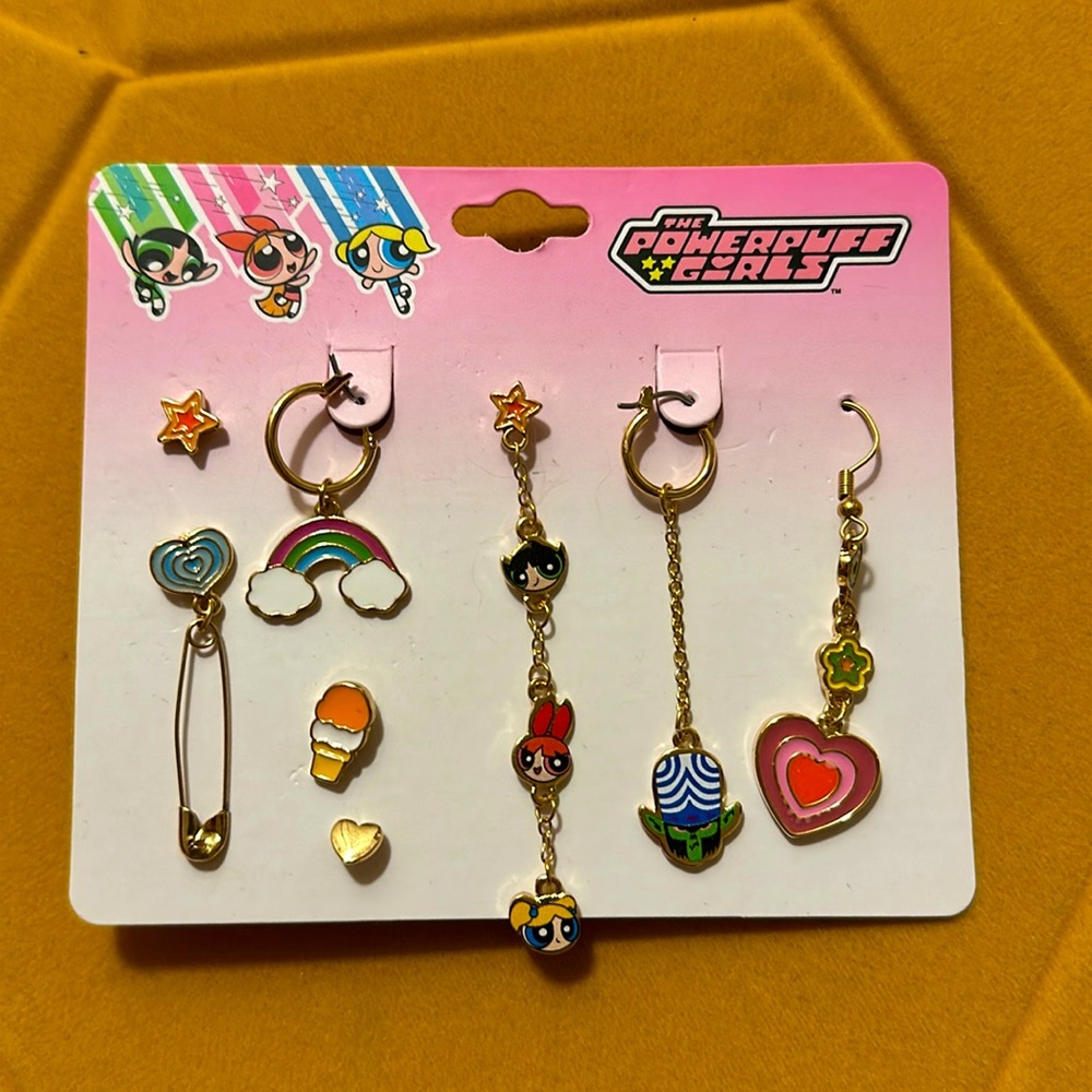 Powerpuff Girls Earring Set